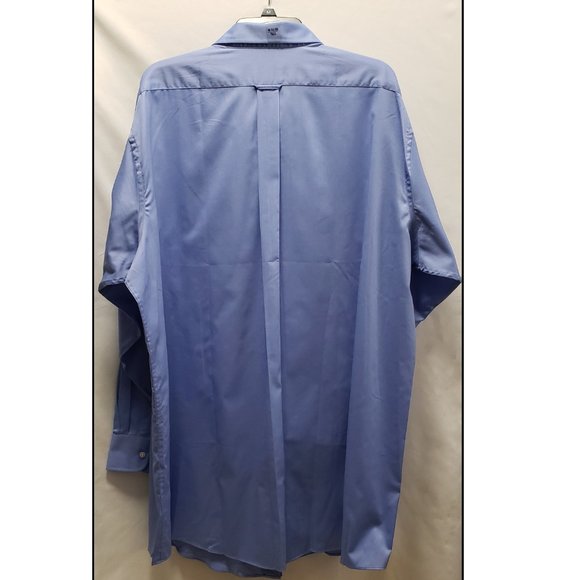 IZOD Men’s Blue Twill Dress Shirt 19 35/36 Tall NWT - Picture 3 of 10